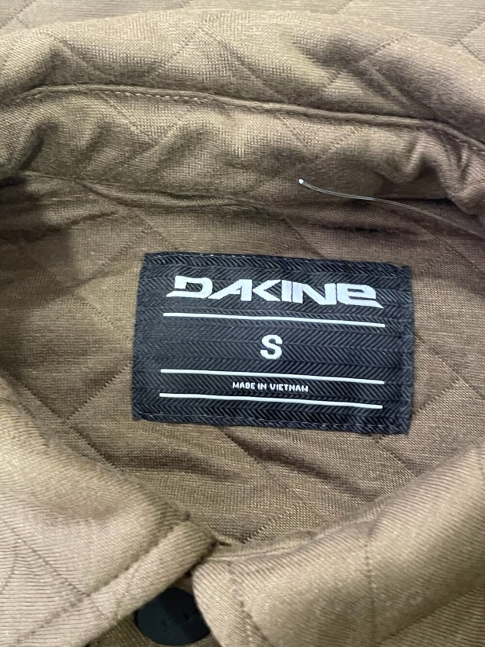 Men's Quilted Overshirt, Dakine, S, Brown, NWOT - Picture 4 of 6